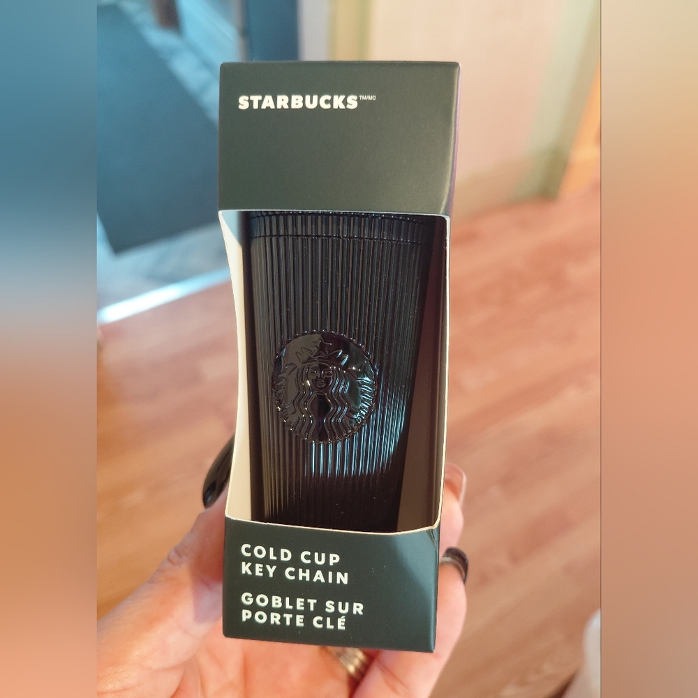 Starbucks Black Miniature Cup Keychain - Picture 1 of 4